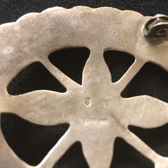 Navajo Sterling Silver Belt Buckle - Picture 3 of 5